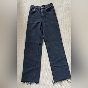 Dark Wash Straight Leg Jeans